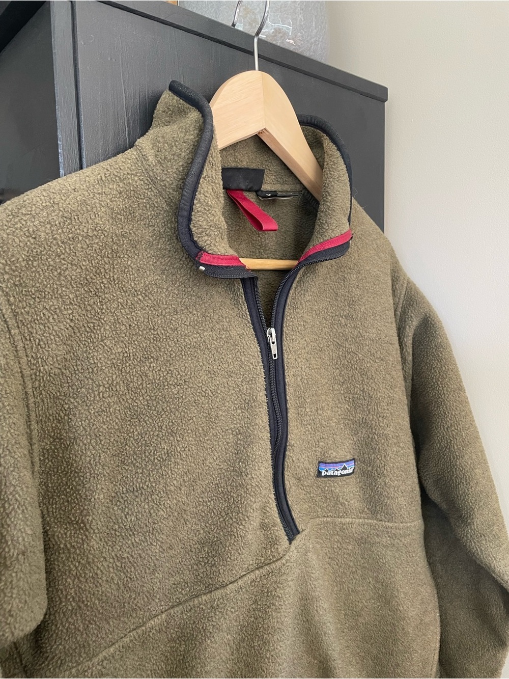 Vintage Patagonia Synchilla half zip fleece, brown/green, men’s medium - Picture 2 of 7